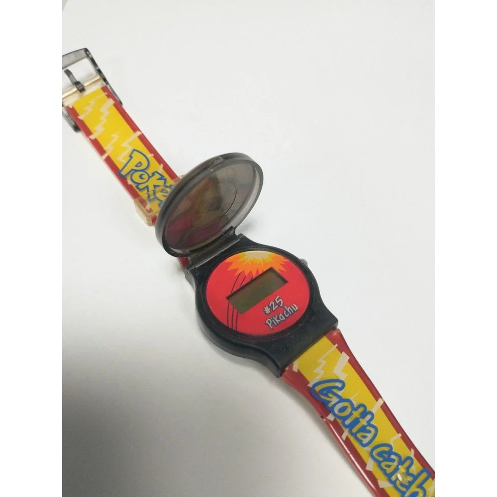 Vintage Pokemon Pikachu Digital Watch Y2K 1999 Fashion NEEDS BATTERIES